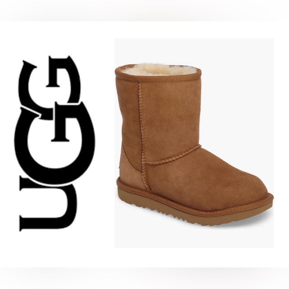 UGG Classic II short genuine shearling water resistant boot in chestnut brown